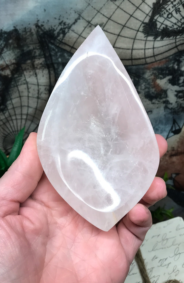 Rose Quartz Freeform Bowl for Relationships, Self Confidence & Self Love