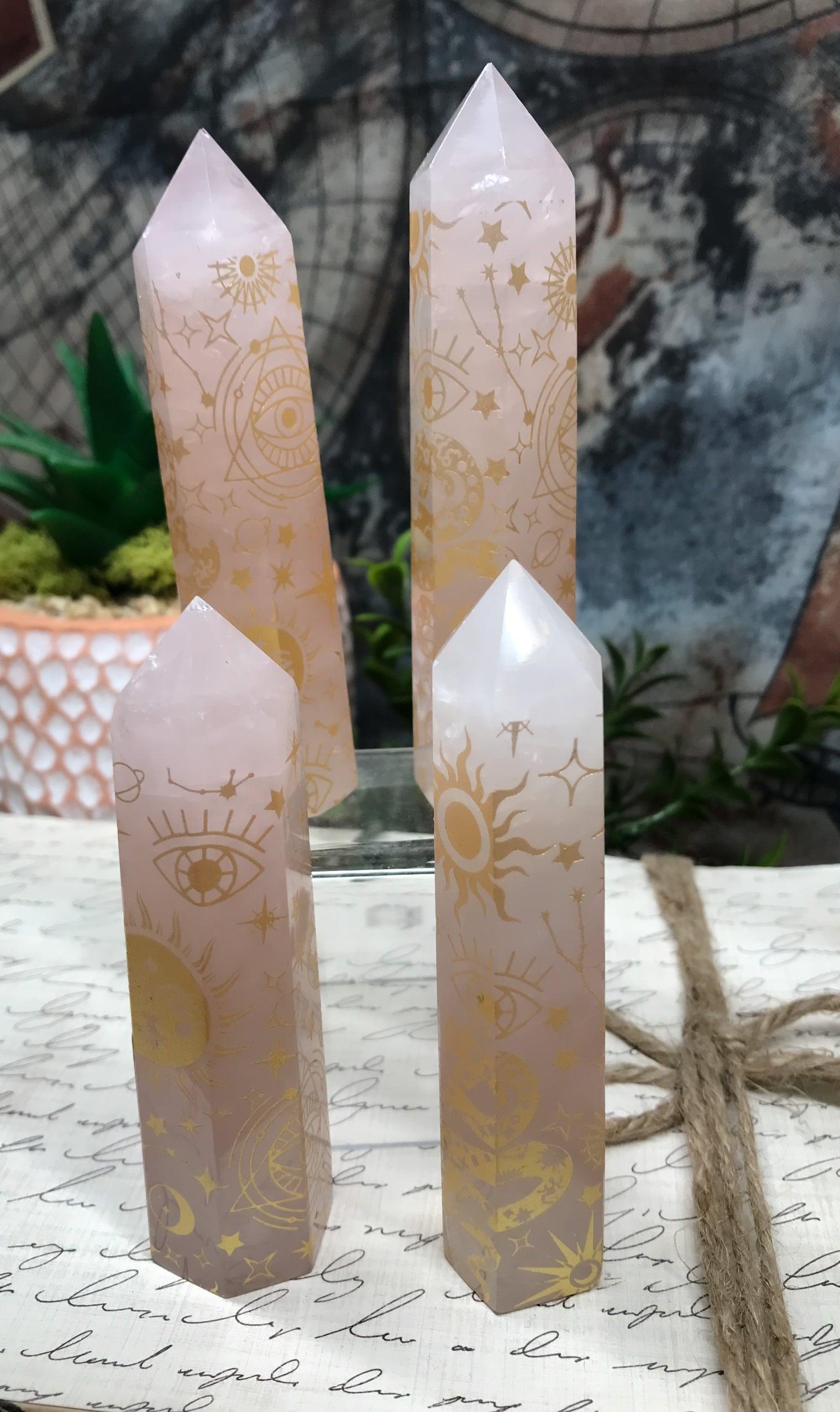 Rose Quartz Crystal Point for Relationships, Self Confidence & Self Love