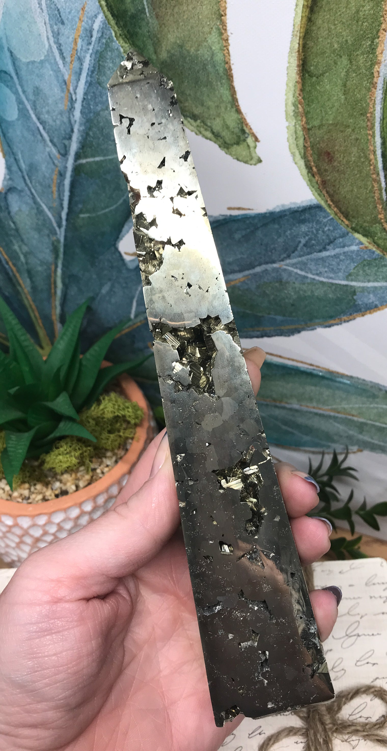 Iron Pyrite Tower for Boosting Energy Levels, Attracts Abundance & Helps You To Live Life To The Fullest