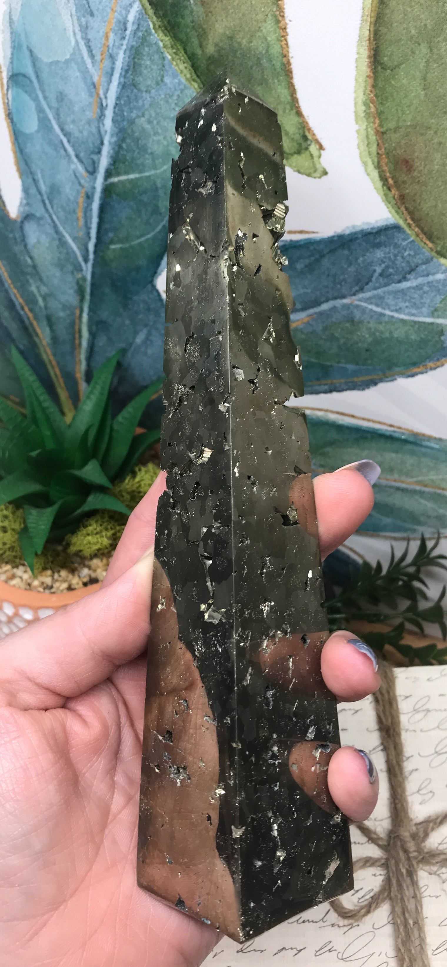 Iron Pyrite Tower for Boosting Energy Levels, Attracts Abundance & Helps You To Live Life To The Fullest