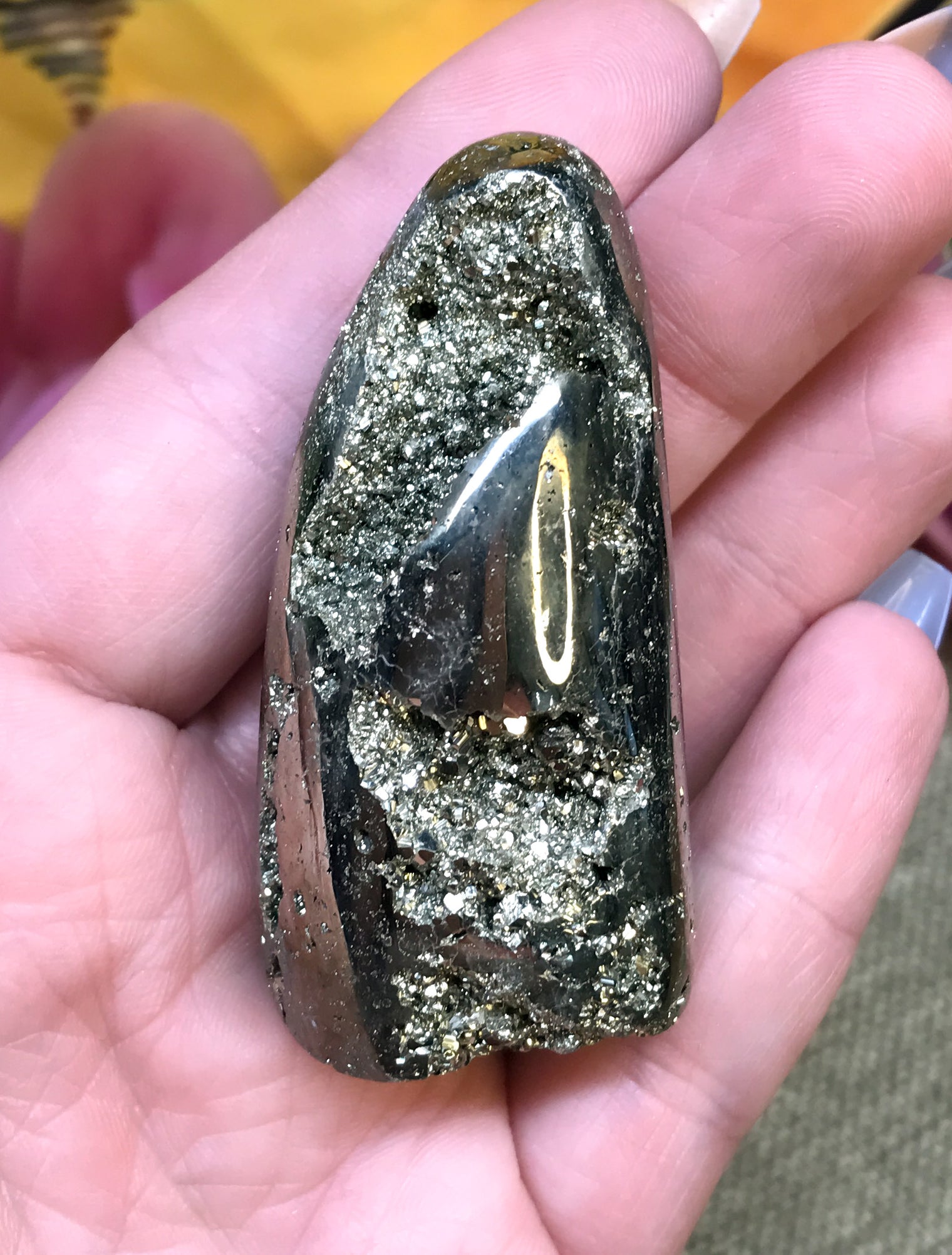 Iron Pyrite Freeform for Boosting Energy Levels, Attracts Abundance & Helps You To Live Life To The Fullest