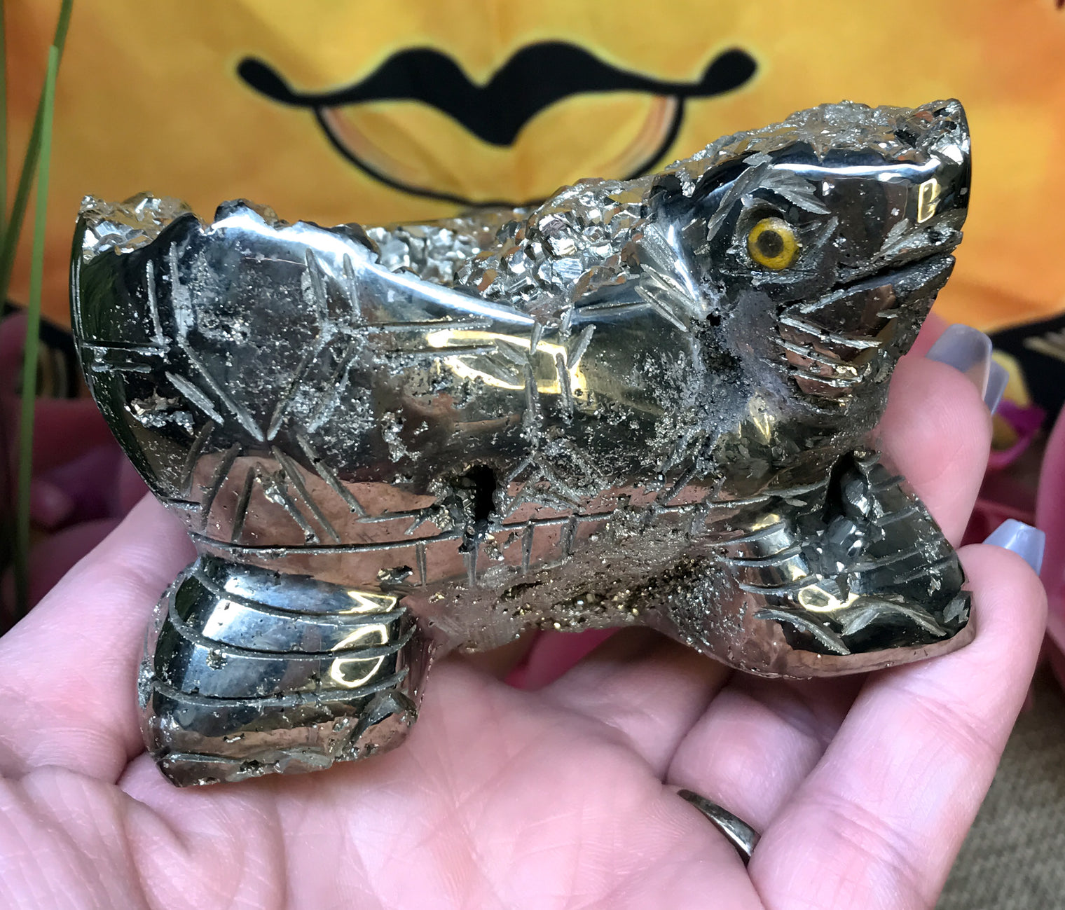 Iron Pyrite Turtle for Boosting Energy Levels, Attracts Abundance & Helps You To Live Life To The Fullest