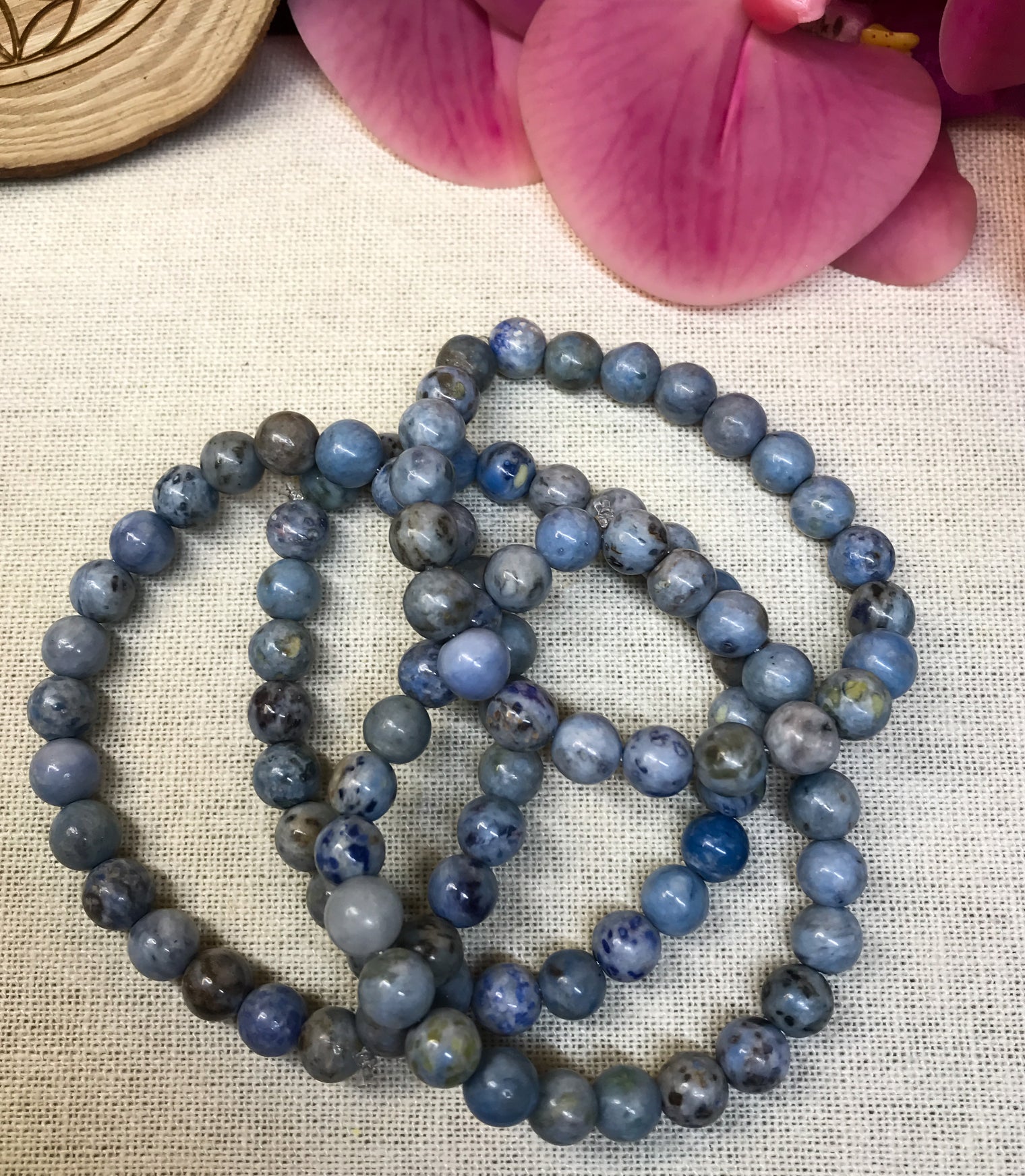 Dumorterite Gemstone Bracelet for Harmony, Tranquility & Patience