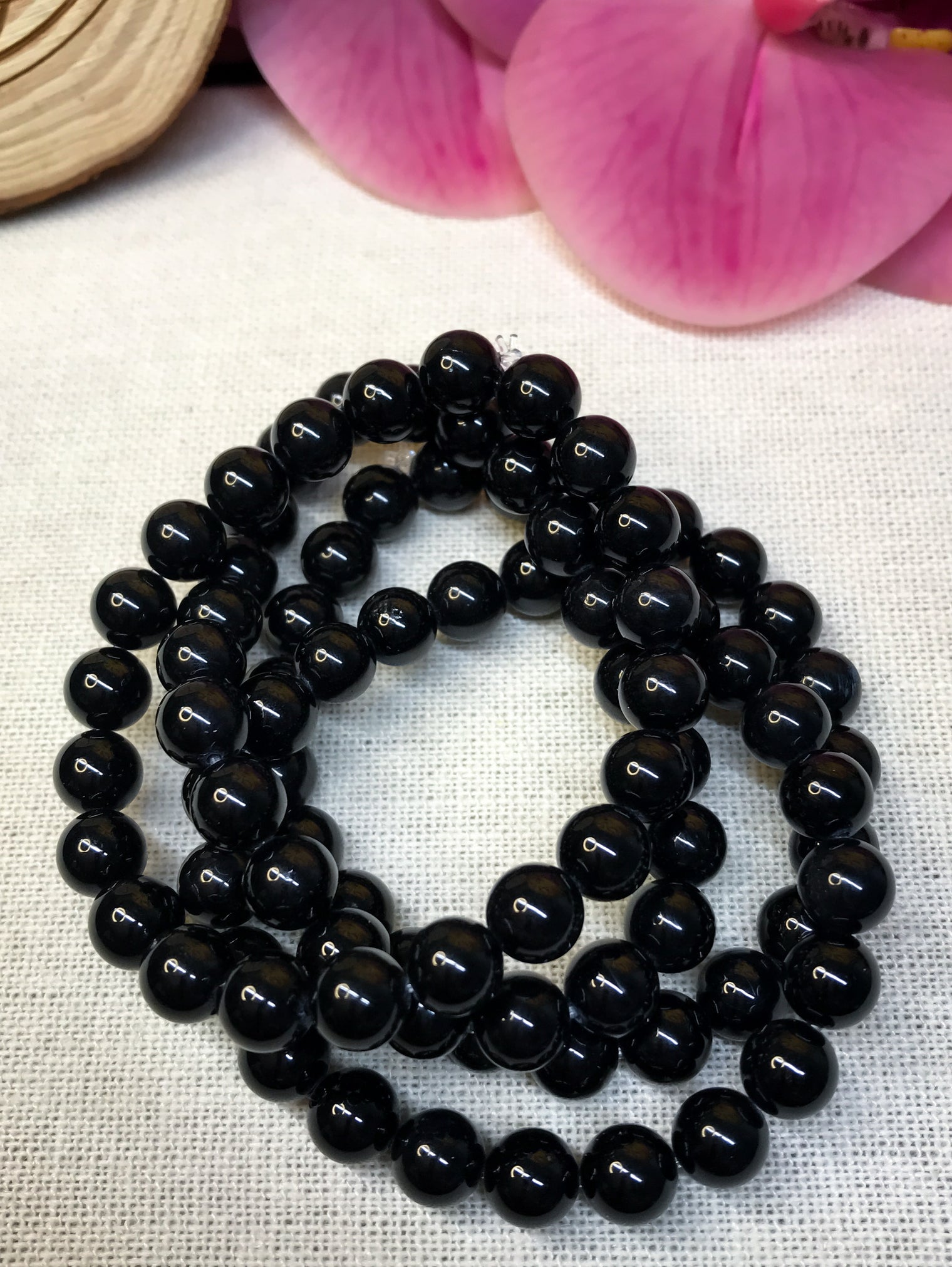 Black Tourmaline Gemstone Bracelet for Protection, Grounding & Supportive Energy