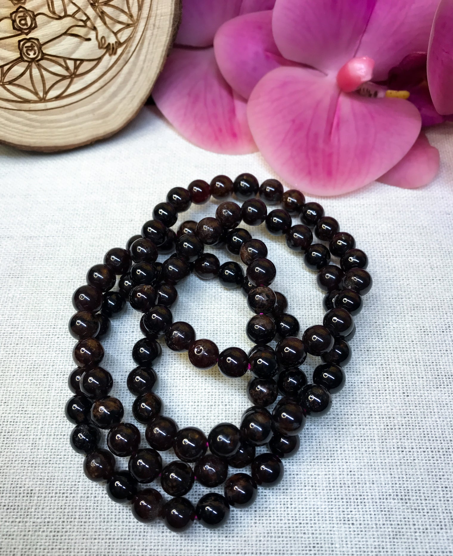 Garnet Gemstone Bracelet for Love, Devotion & Passion