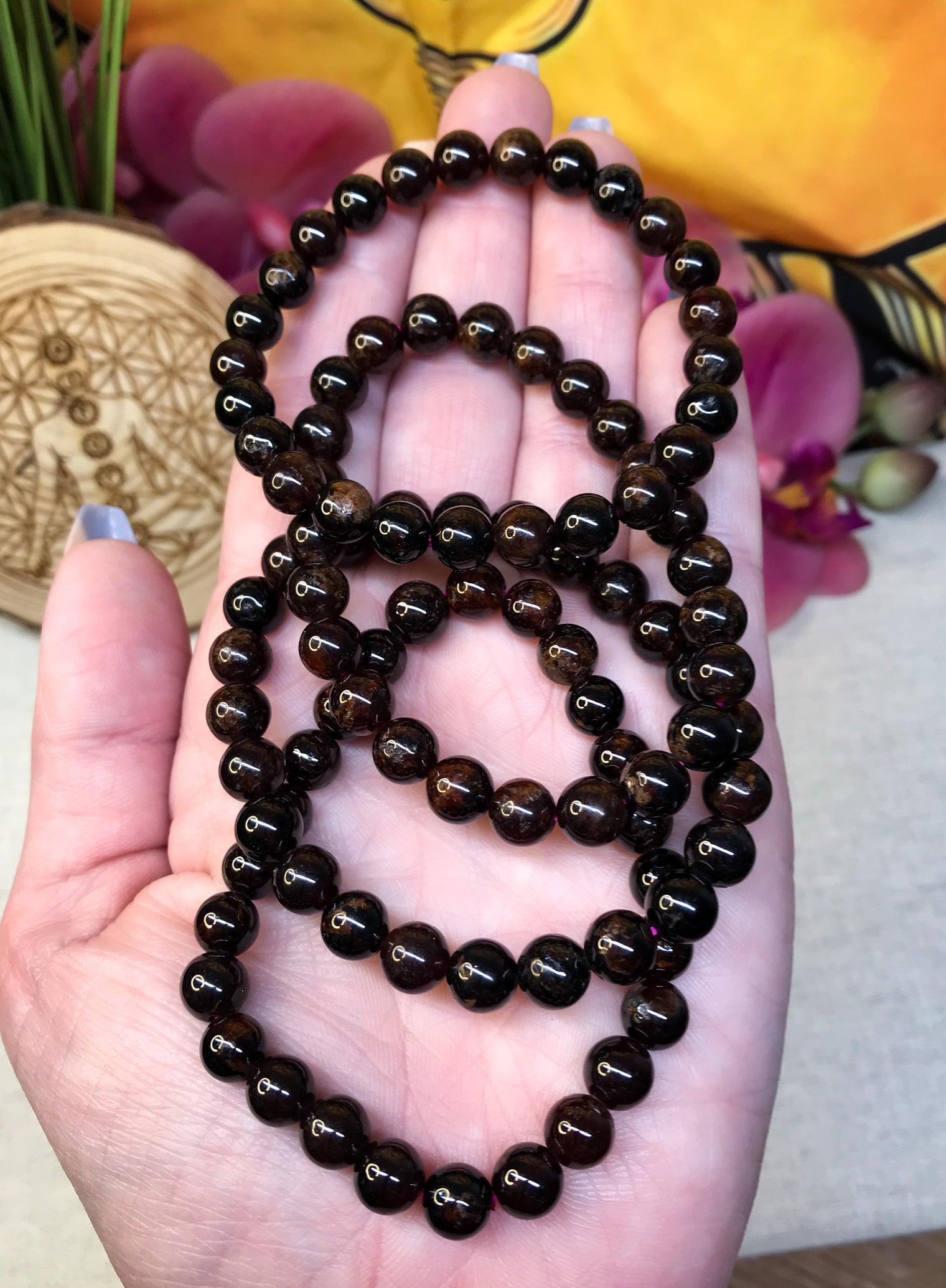 Garnet Gemstone Bracelet for Love, Devotion & Passion