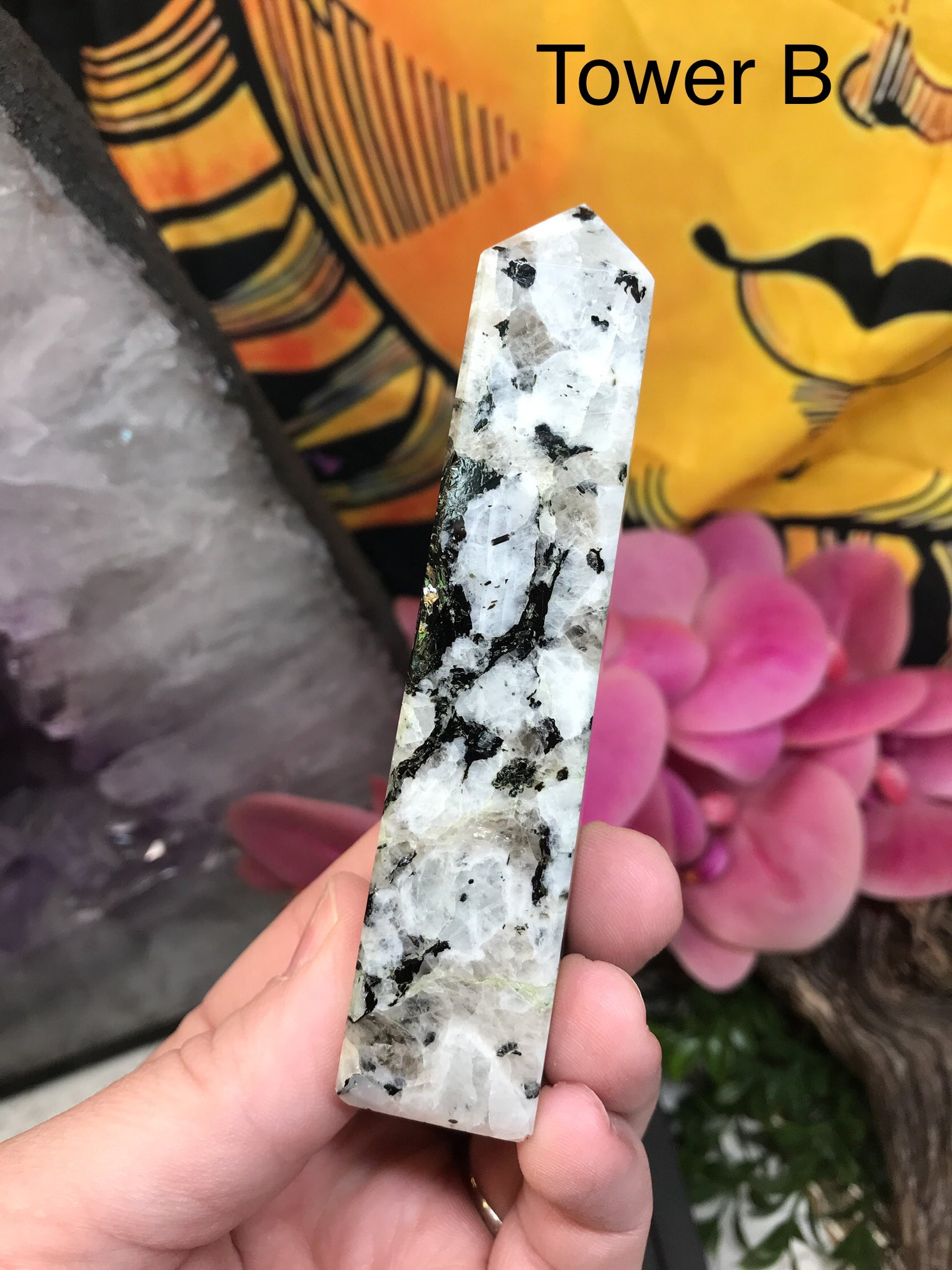 Moonstone Tower for New Beginnings, Inner Growth & Intuition