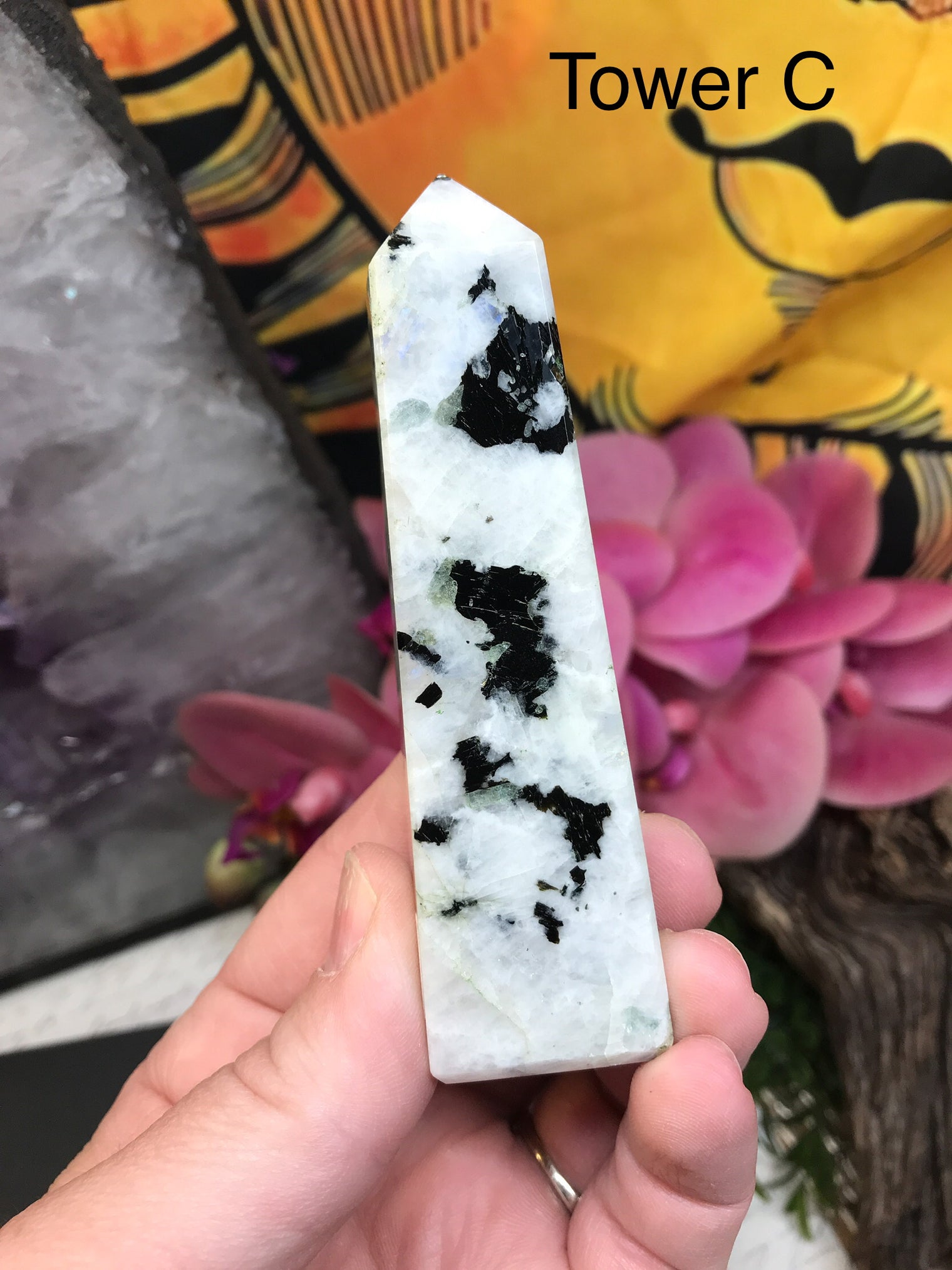 Moonstone Tower for New Beginnings, Inner Growth & Intuition