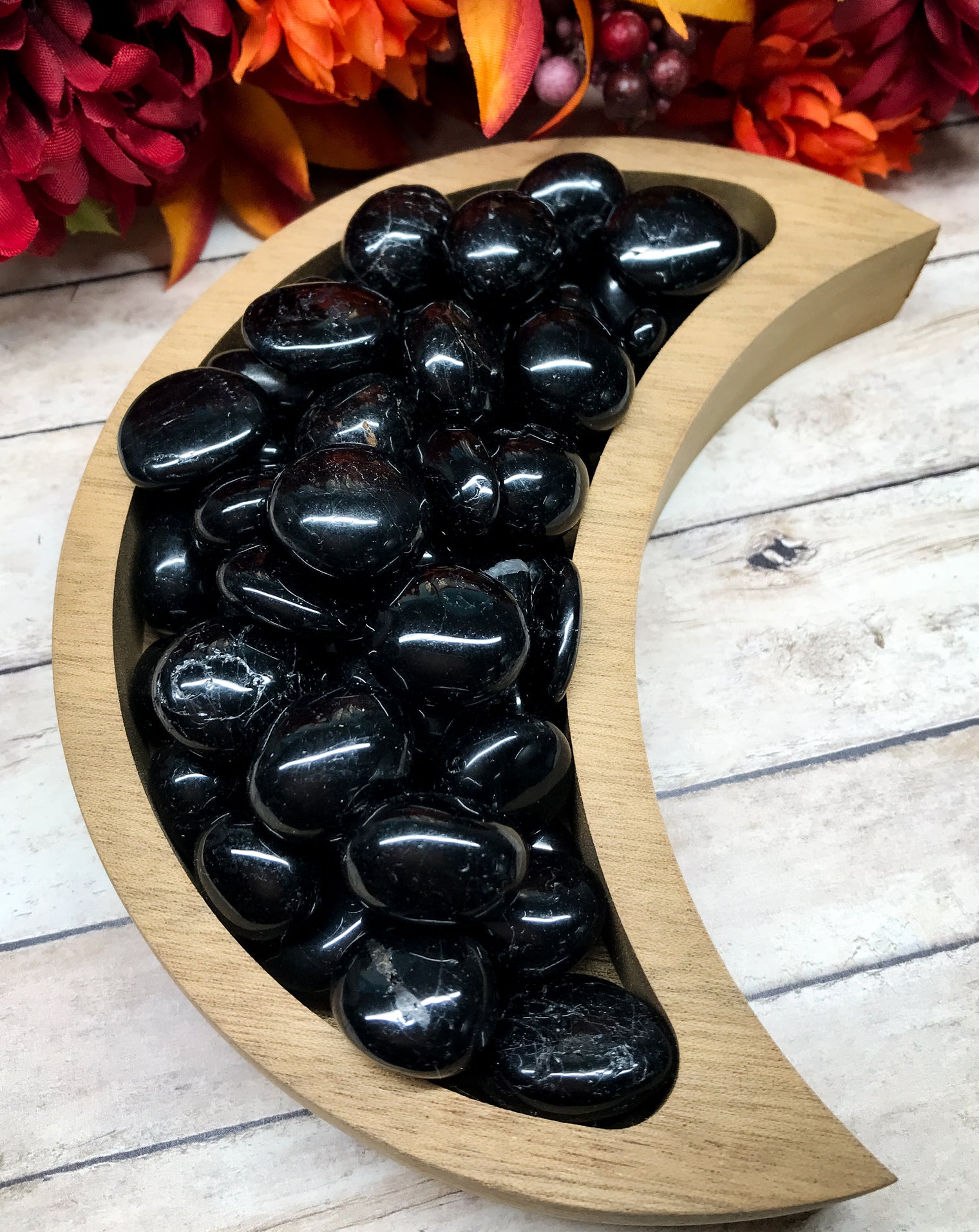 Black Tourmaline Tumbled Stone for Protection, Grounding & Supportive Energy