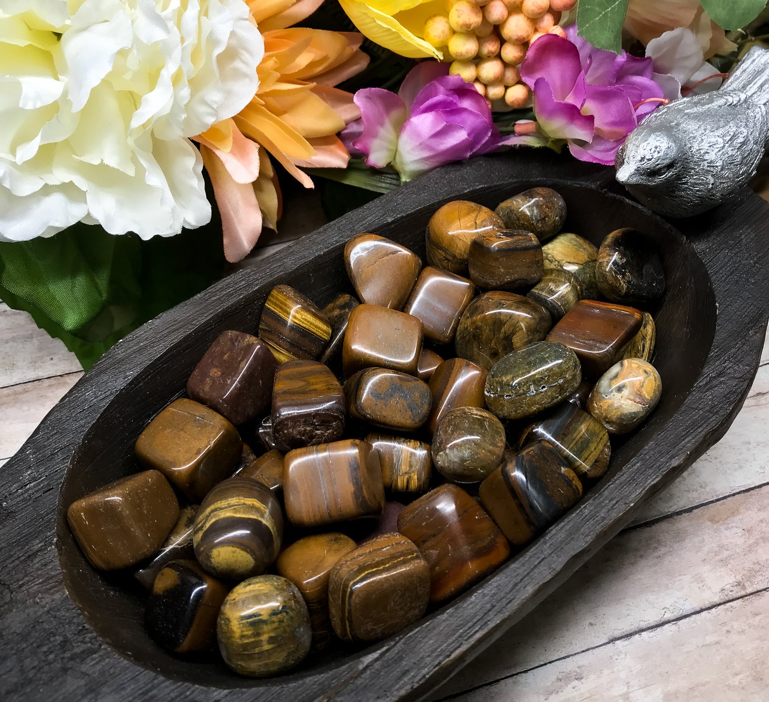 Tiger Iron Tumbled Stone for Grounding Energy, Protection & Manifesting Your Will