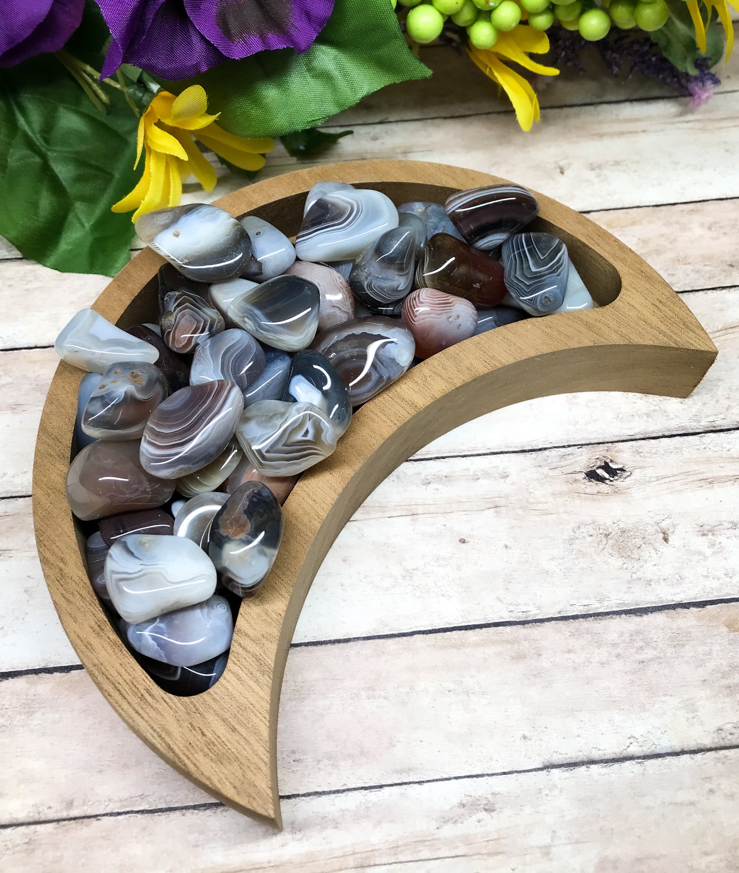 Botswana Agate Tumbled Stone for Waking Your Sense Of Adventure & Assists in an Upbeat Outlook