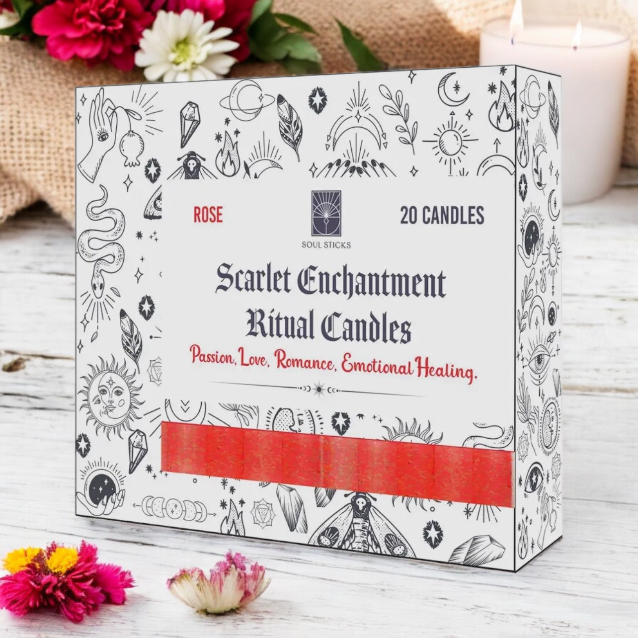 Scarlet Enchantment Ritual Candles