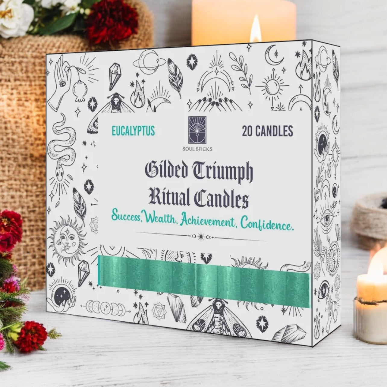 Gilded Triumph Ritual Candles