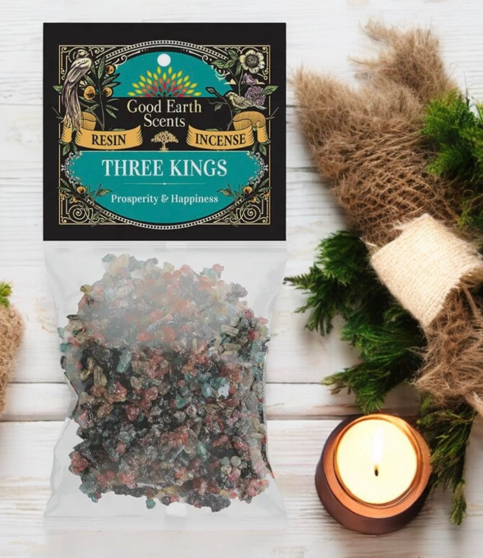 Three Kings Resin Incense for Prosperity & Happiness