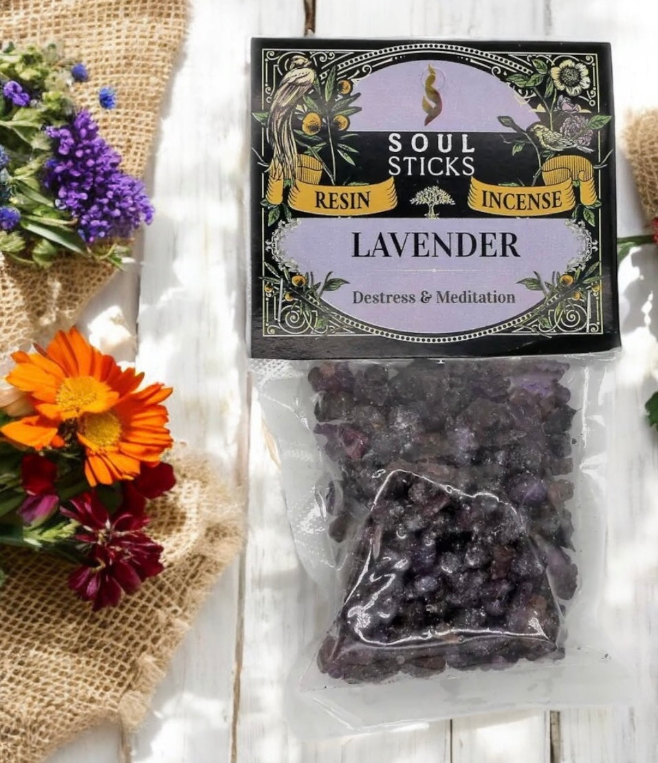 Lavender Resin Incense for Destress & Meditation