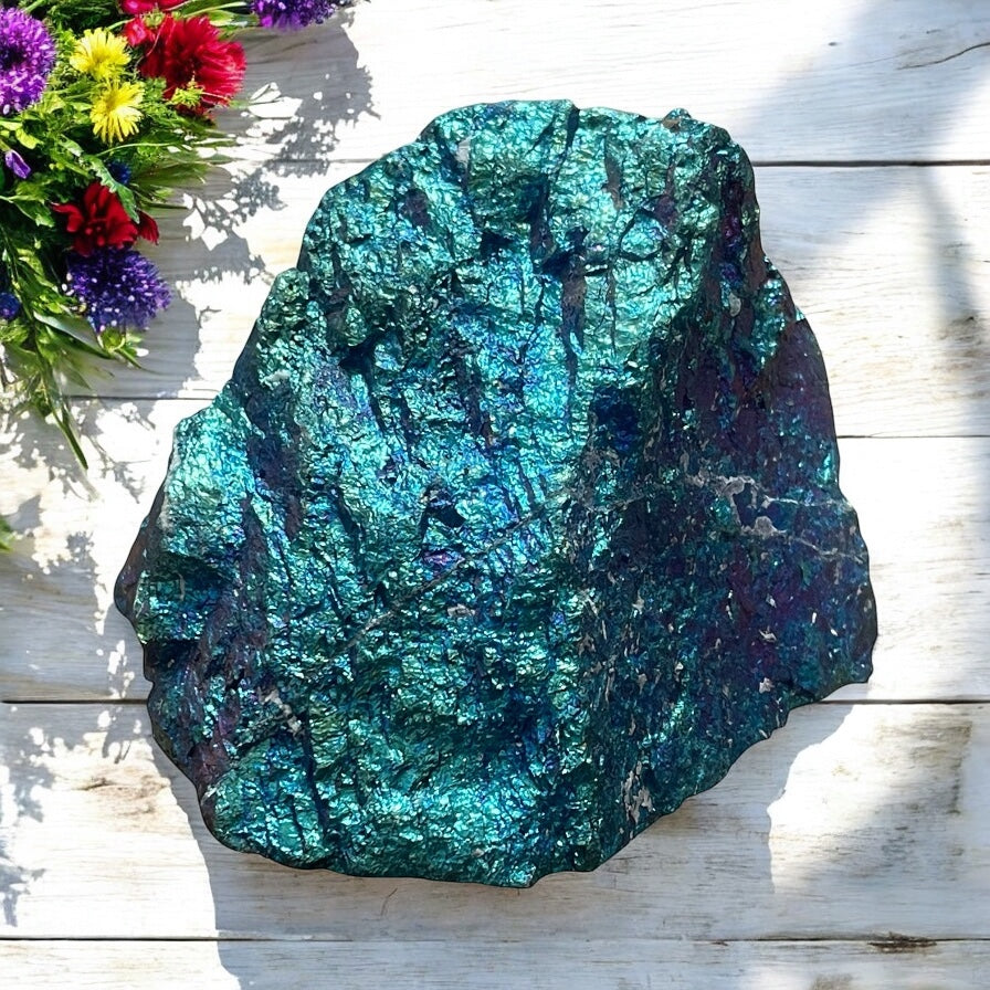 Chalcopyrite Specimen for Abundance, Energy Clearing & Creativity