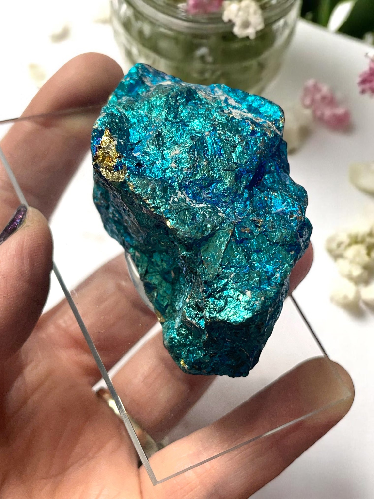 Chalcopyrite Specimen for Abundance, Energy Clearing & Creativity