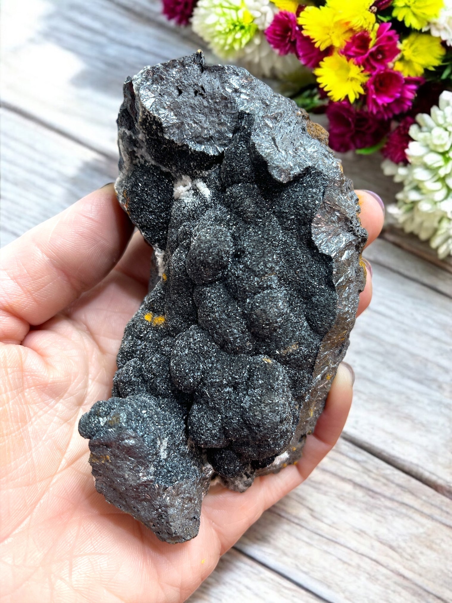 Goethite Druzy Specimen for Expressing Desires, Courage & Confidence