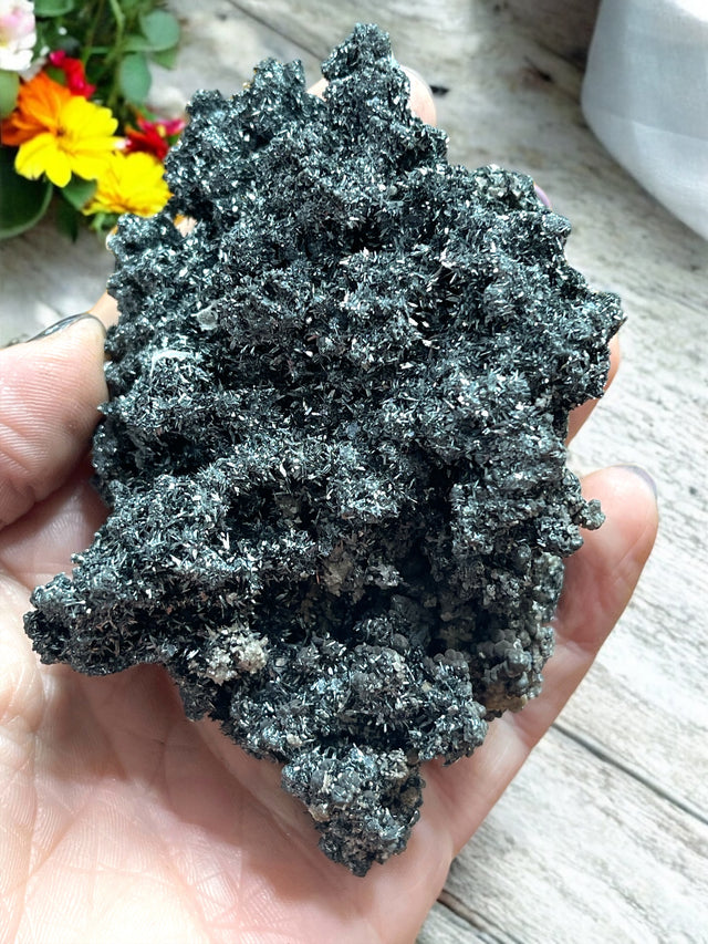 Goethite Druzy Specimen for Expressing Desires, Courage & Confidence