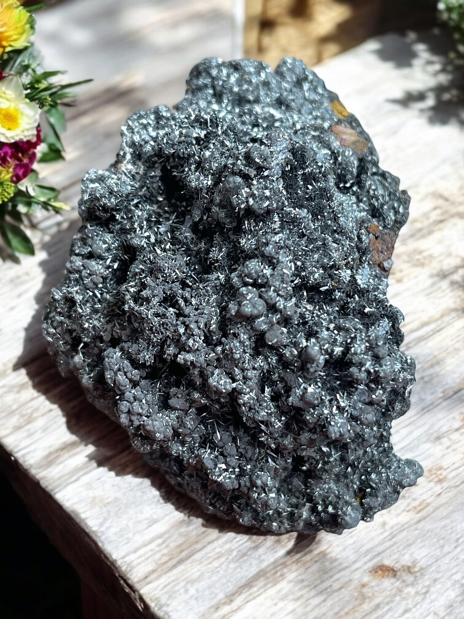 Goethite Druzy Specimen for Expressing Desires, Courage & Confidence
