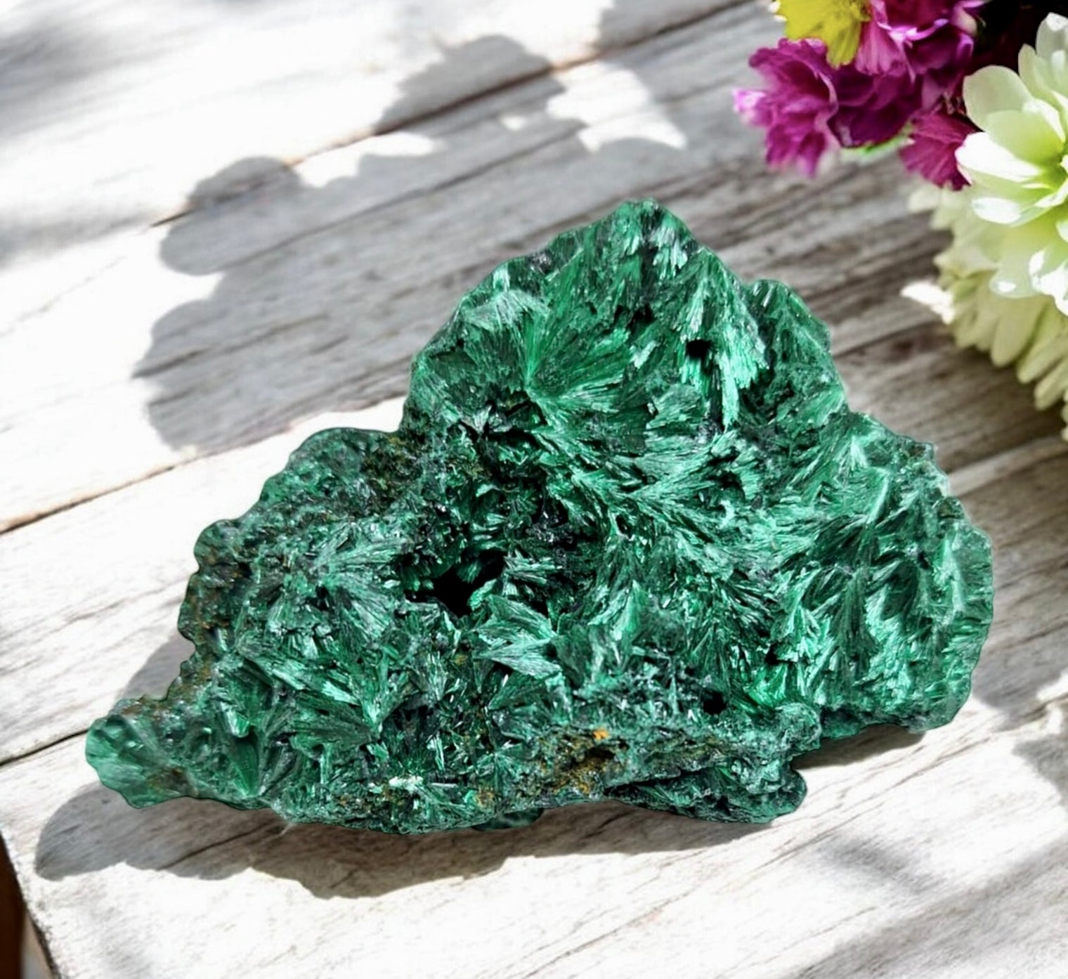 Velvet Malachite Specimen for Self Awareness, Strengthening Aura & Change