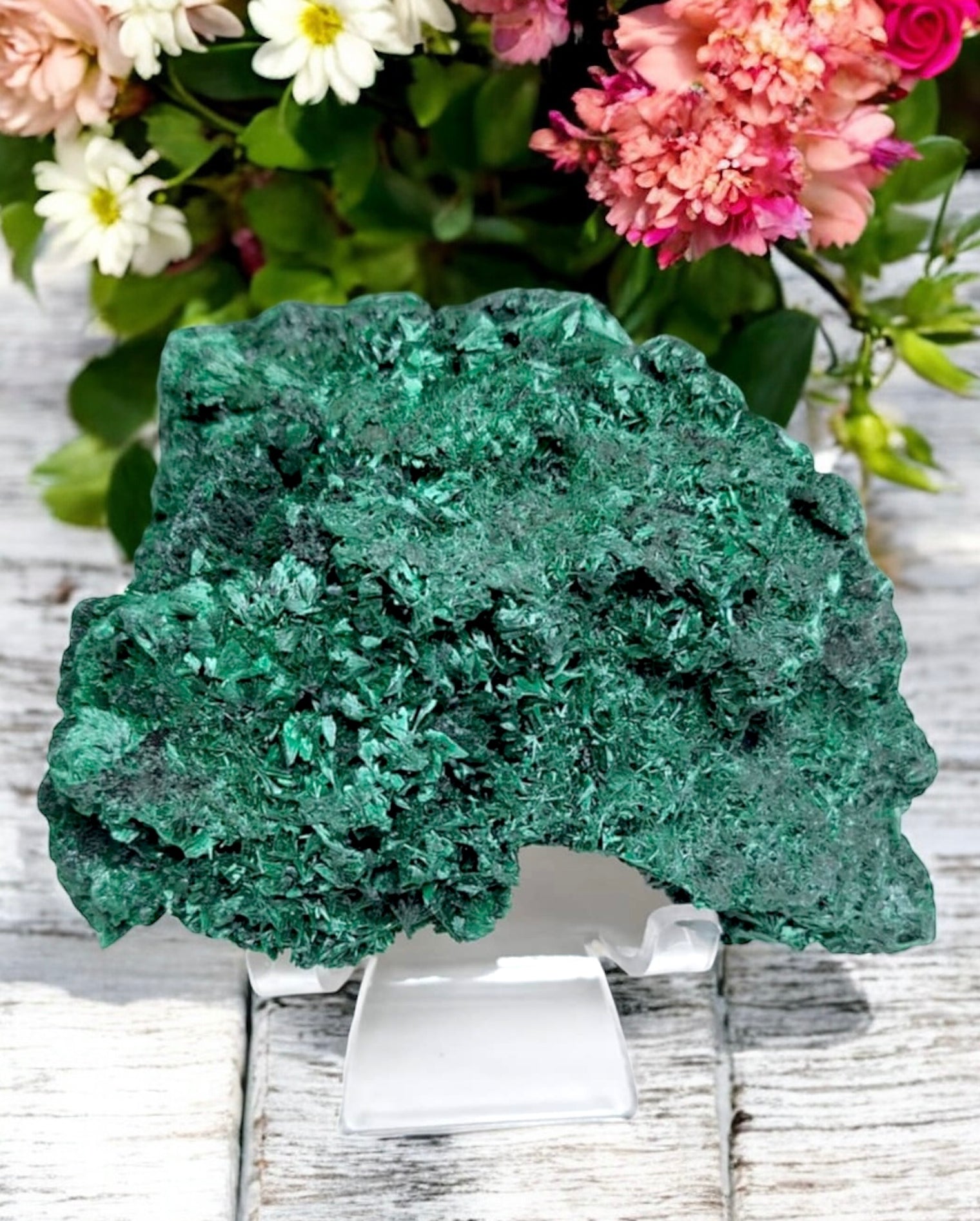 Velvet Malachite Specimen for Self Awareness, Strengthening Aura & Change