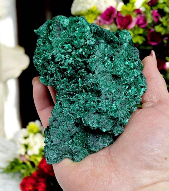 Velvet Malachite Specimen for Self Awareness, Strengthening Aura & Change
