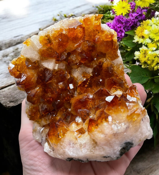 Citrine Geode for Self Esteem, Self Confidence & Self Expression