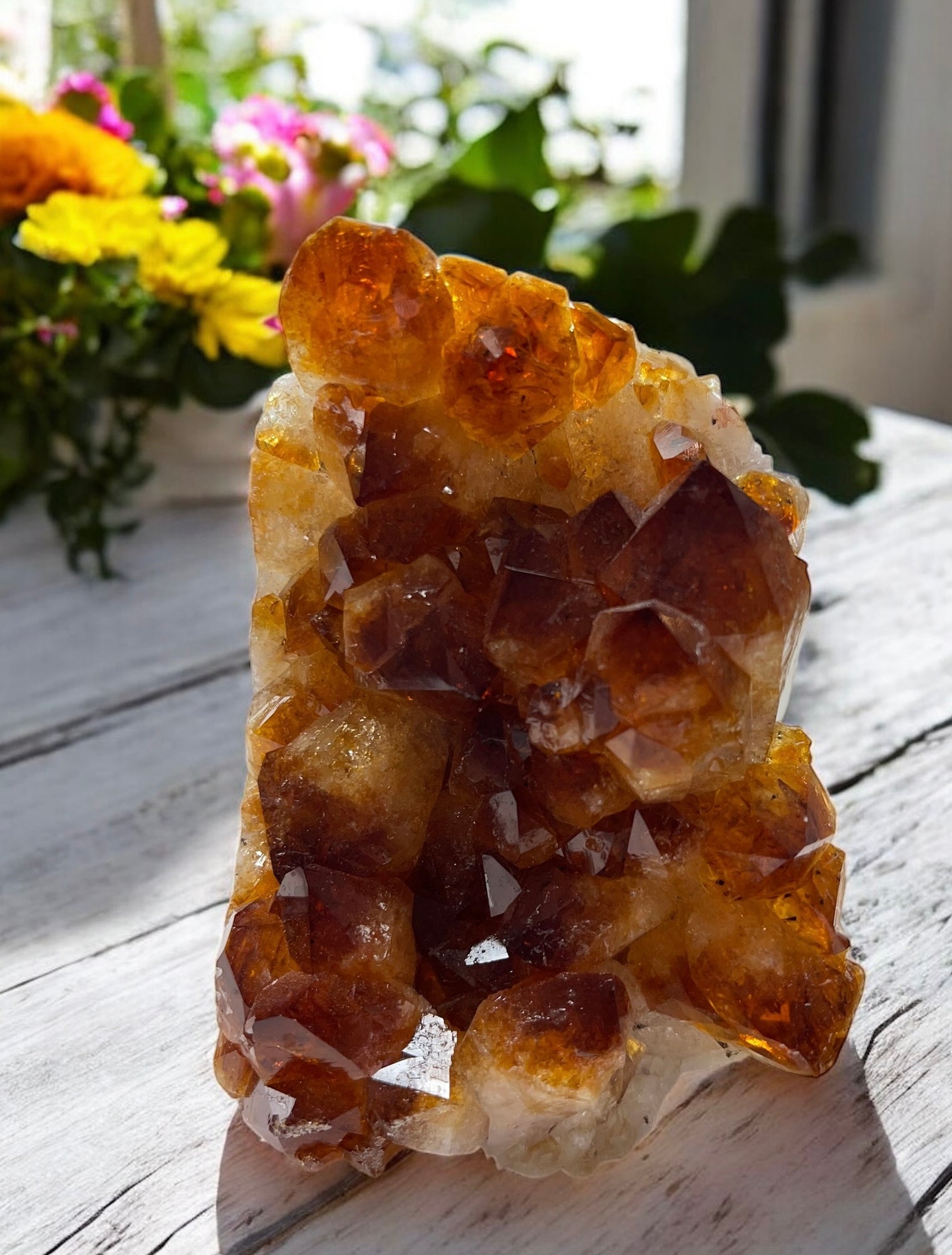 Citrine Geode for Self Esteem, Self Confidence & Self Expression
