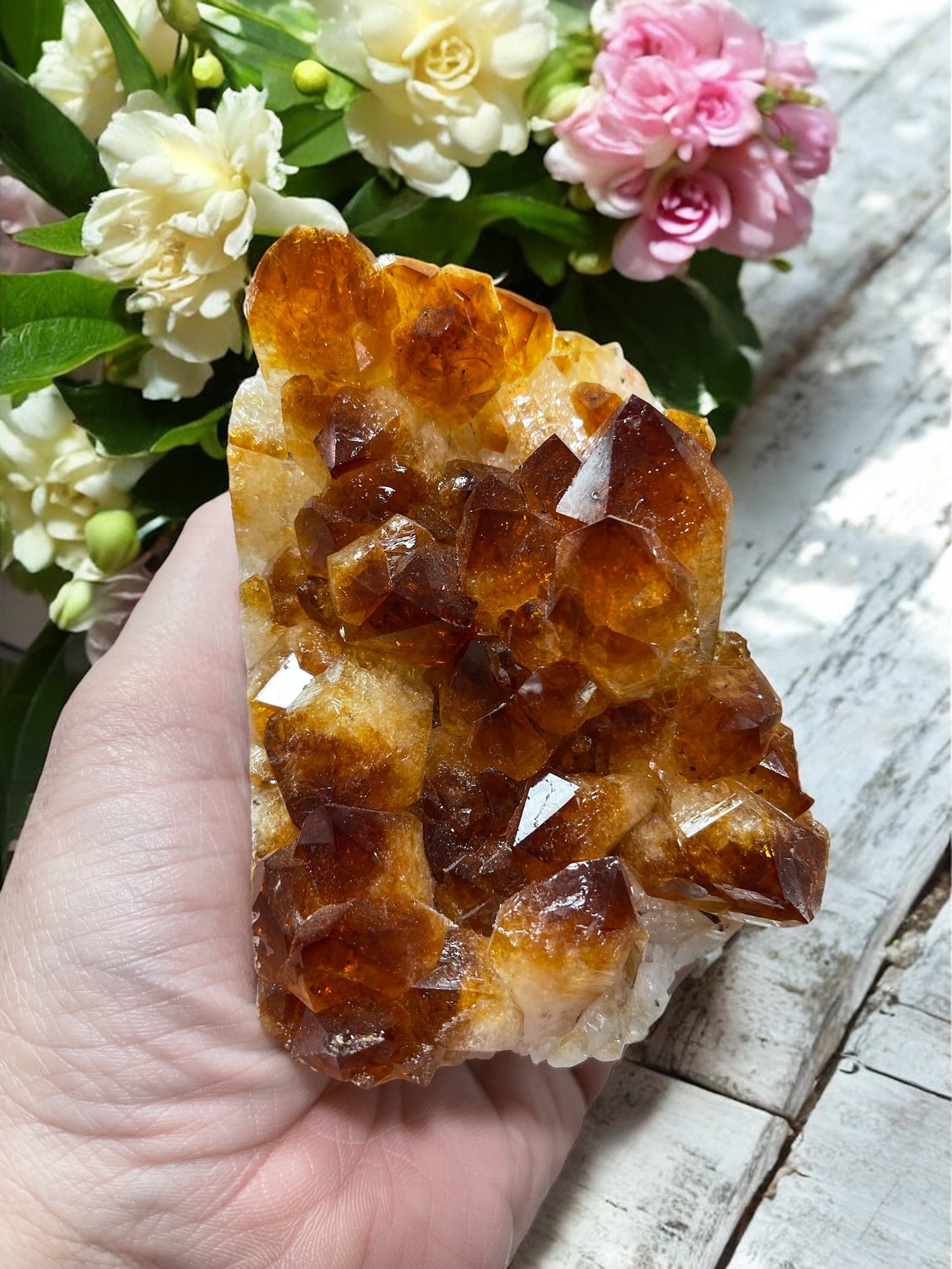 Citrine Geode for Self Esteem, Self Confidence & Self Expression