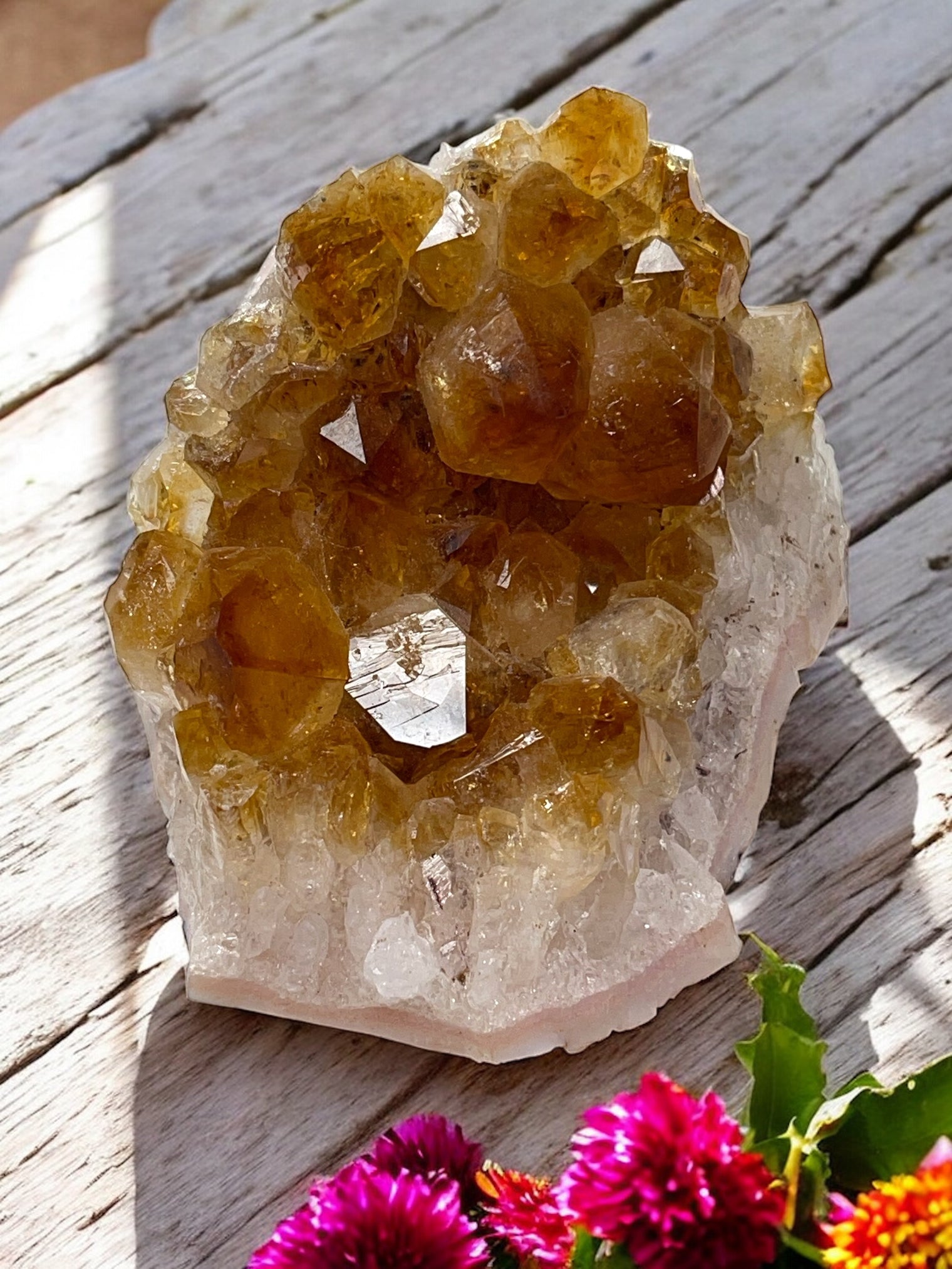 Citrine Geode for Self Esteem, Self Confidence & Self Expression
