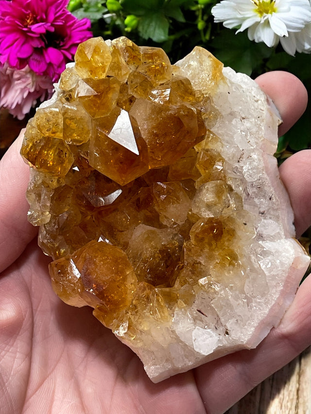 Citrine Geode for Self Esteem, Self Confidence & Self Expression