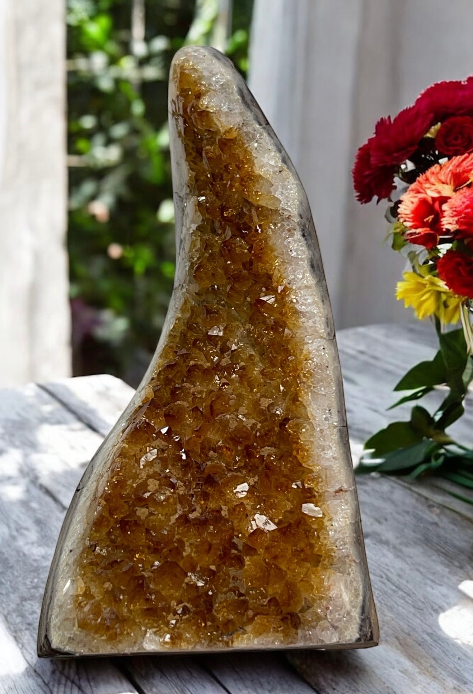 Citrine Geode for Self Esteem, Self Confidence & Self Expression