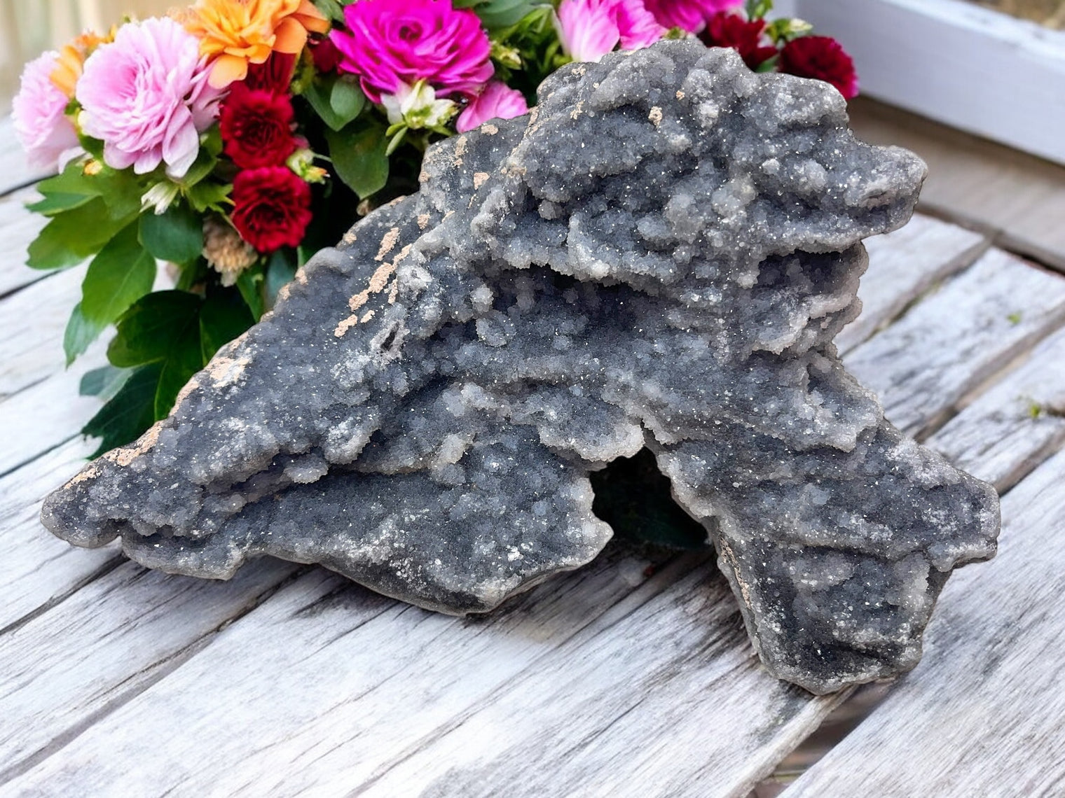 Druzy Sphalerite Specimen for Vitality, Passion & Confidence