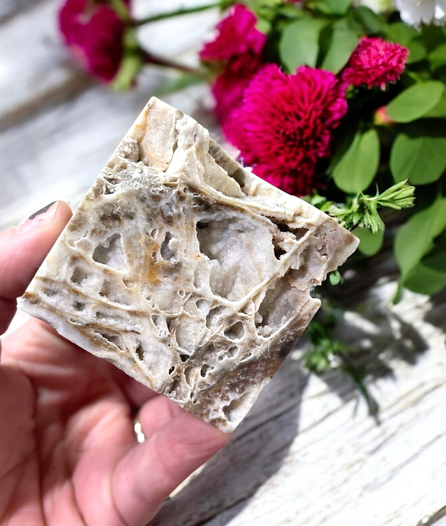 Druzy Sphalerite Cube for Vitality, Passion & Confidence