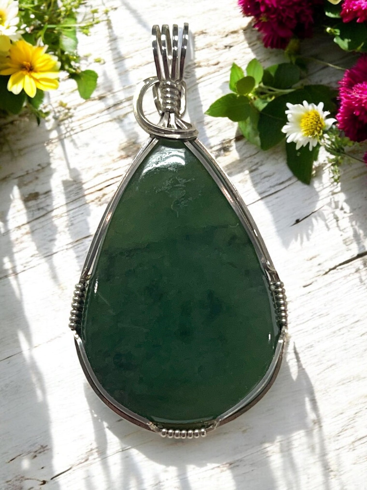Nephrite Jade Pendant for Attracting Wealth, Good Luck & Good Health