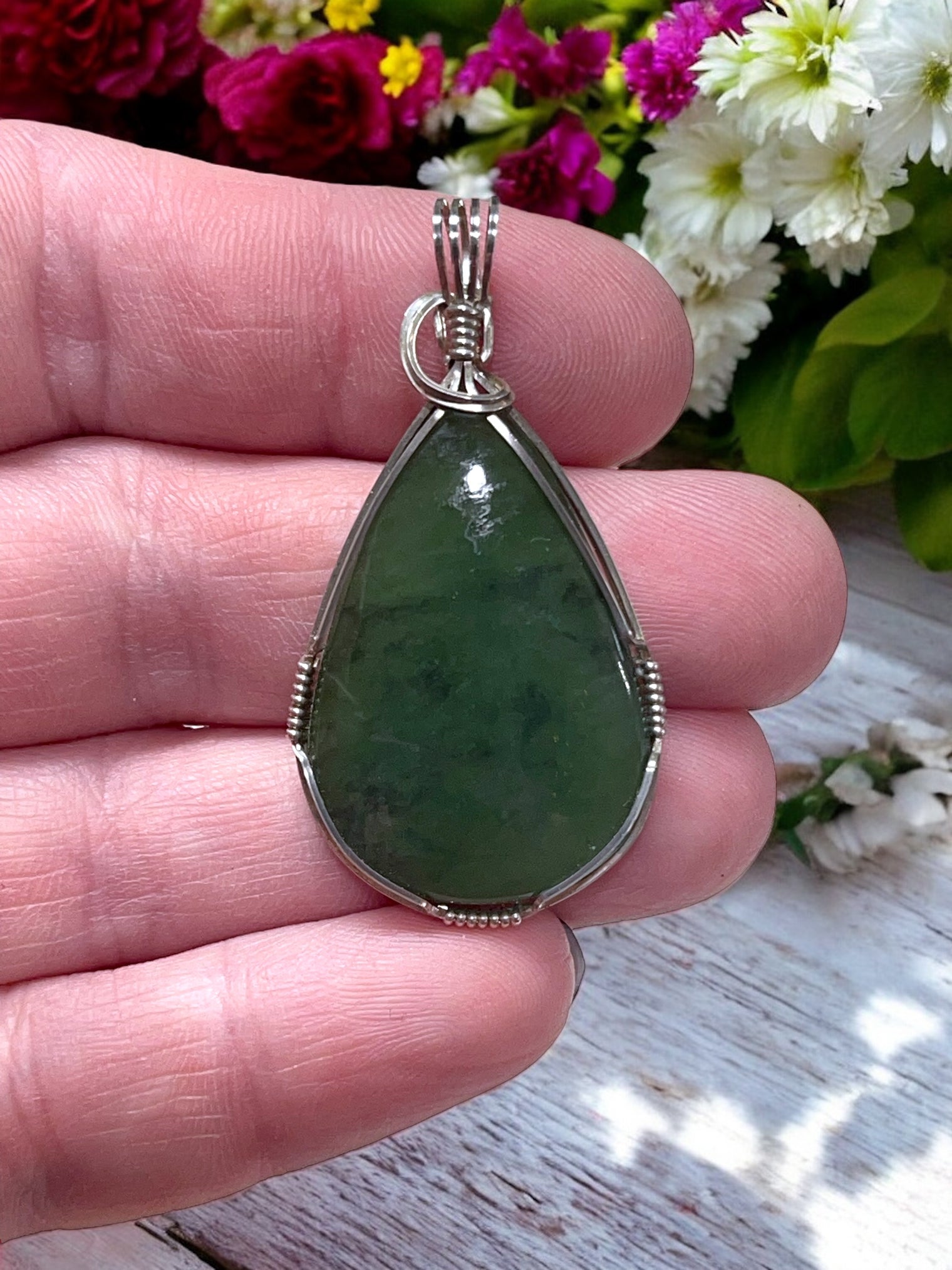 Nephrite Jade Pendant for Attracting Wealth, Good Luck & Good Health