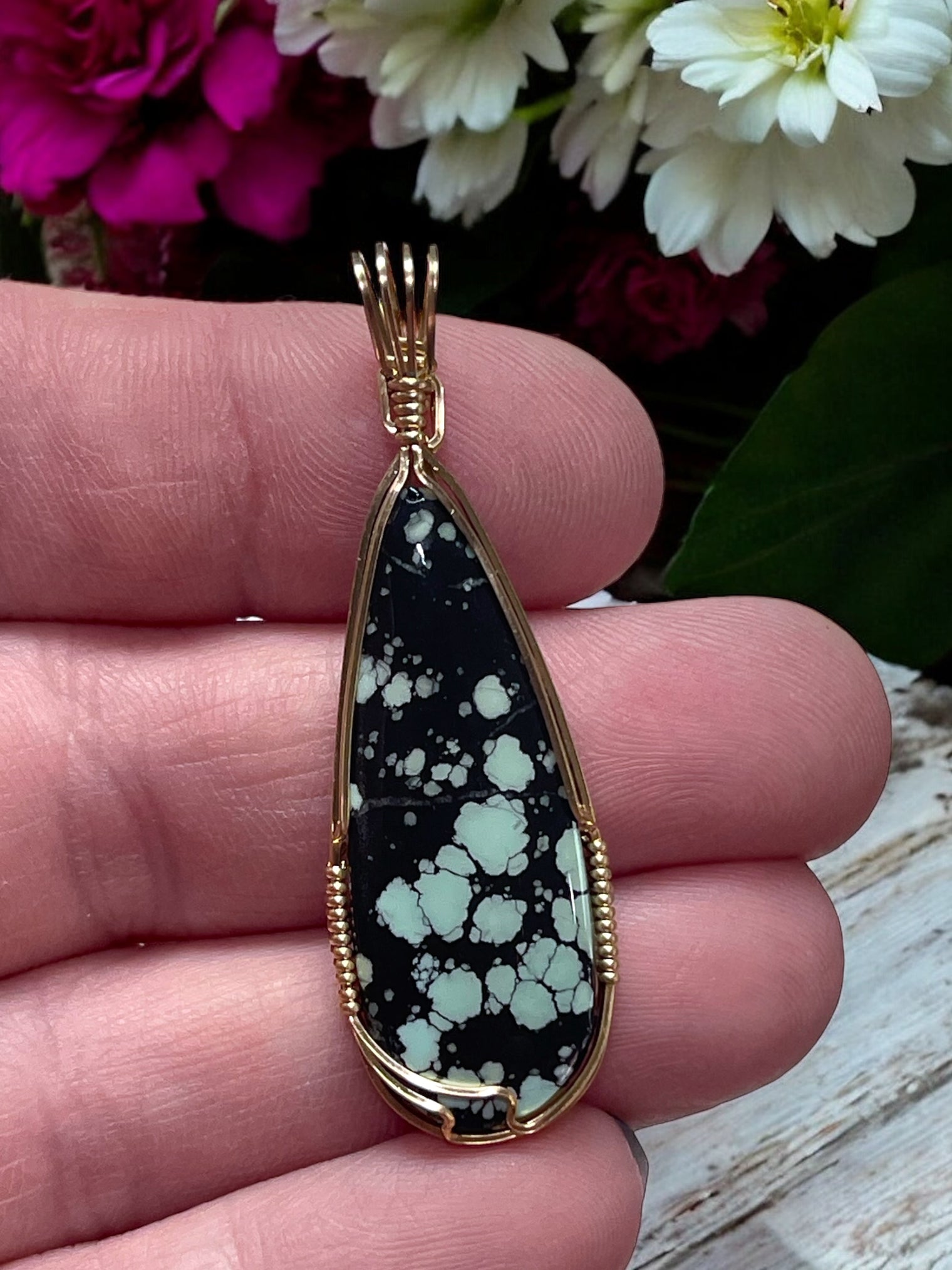 Tibetan Turquoise Pendant for Good Fortune, Protection & Strength