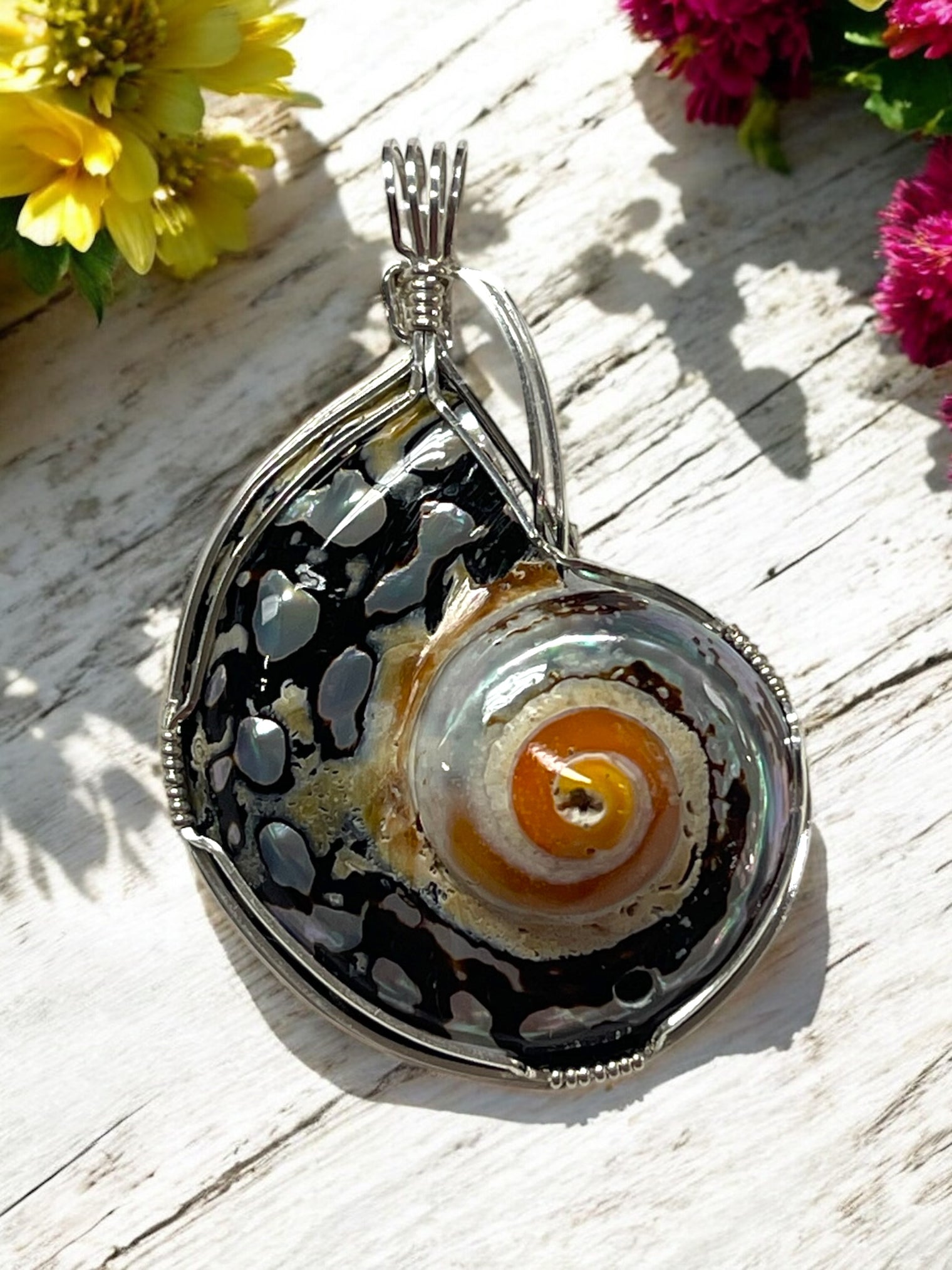 Turbosarmaticus Shell Pendant for Embracing Change, Adaptability & Fluidity