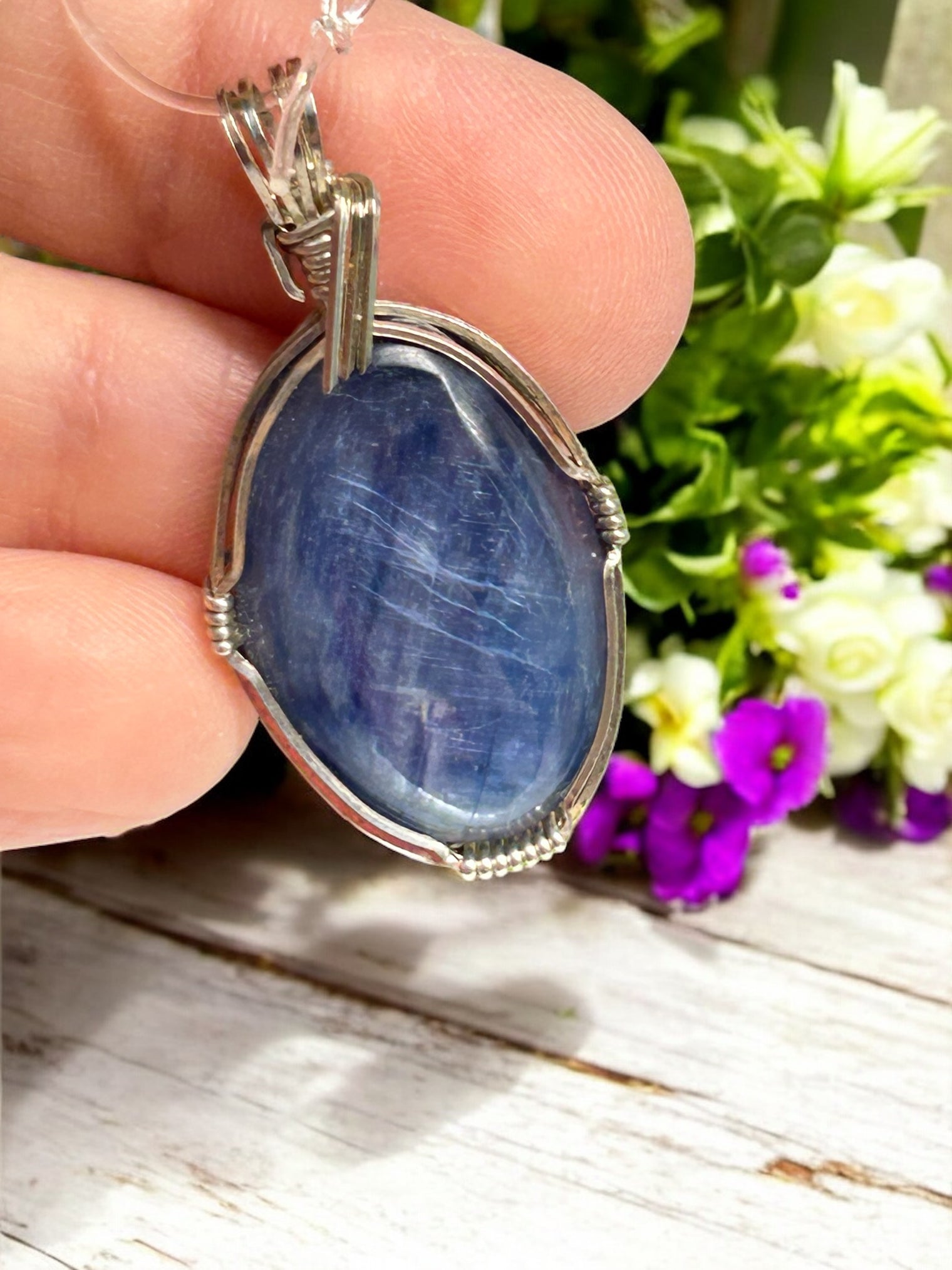 Kyanite Pendant for Clear Communication, Honesty & Calming Energy