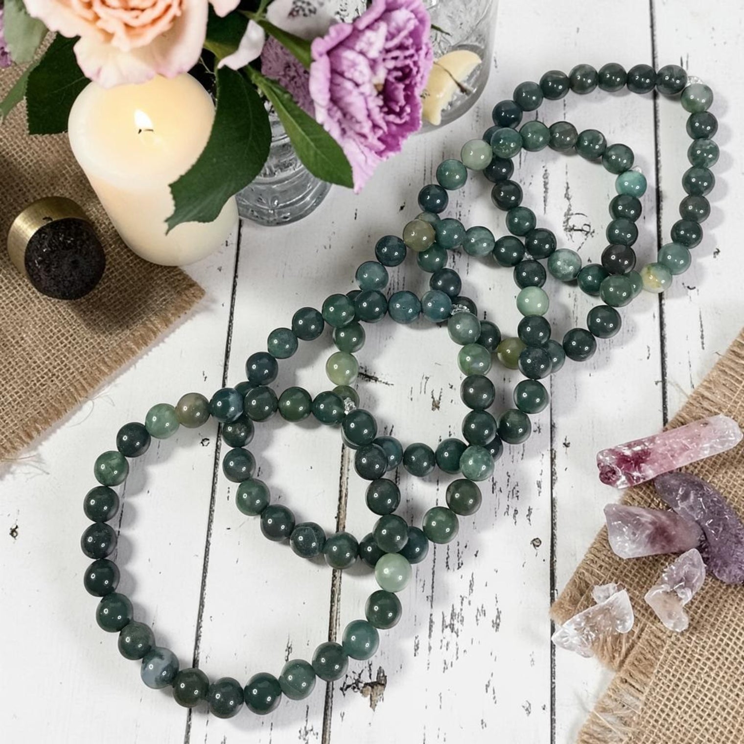 Bloodstone Gemstone Bracelet for Leadership, Courage and Determination