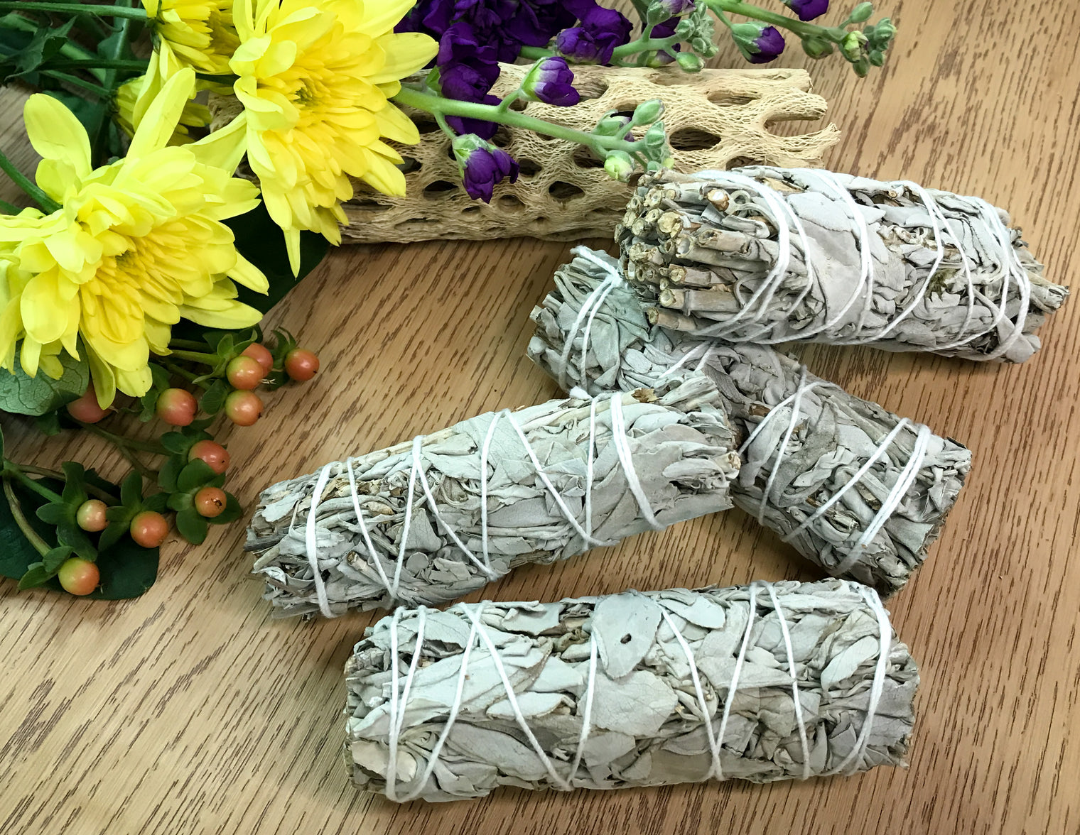 White Sage Smudge Stick for Ridding Negative Energy, Rejuvenation & Refreshing Your Space