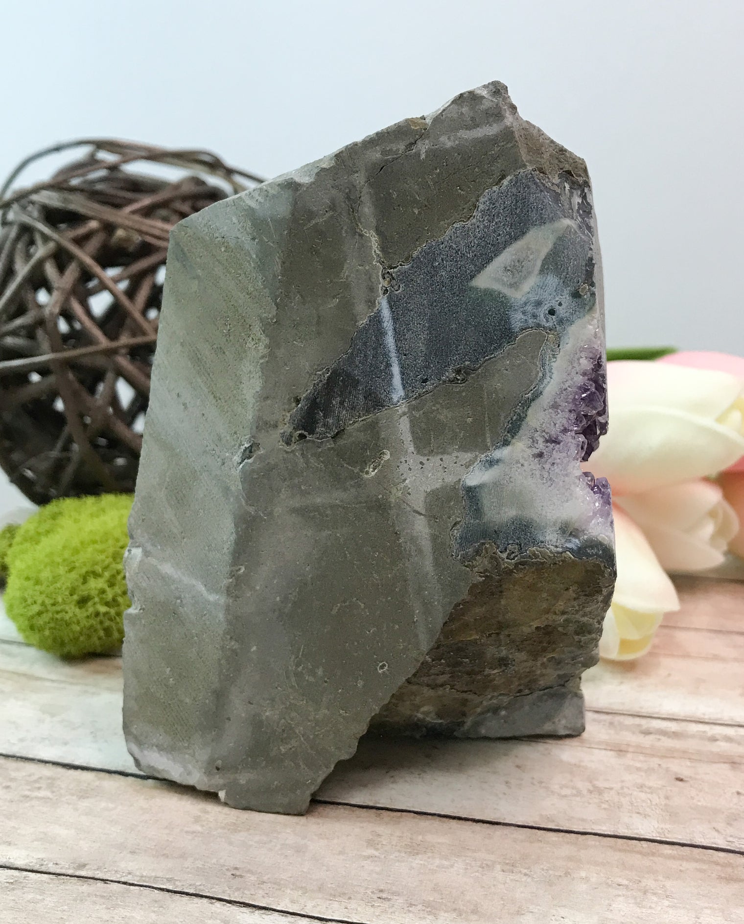 Amethyst Crystal Geode for Protection, Selflessness & Relieving Stress