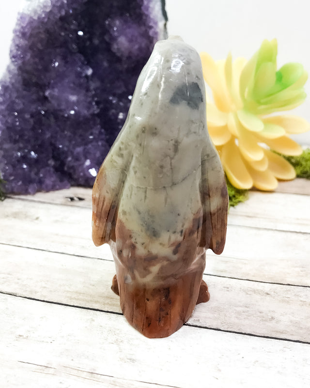 Rhyolite Carved Penguin for Recognizing Your Potential & Encourages You To Reach For Your Dreams