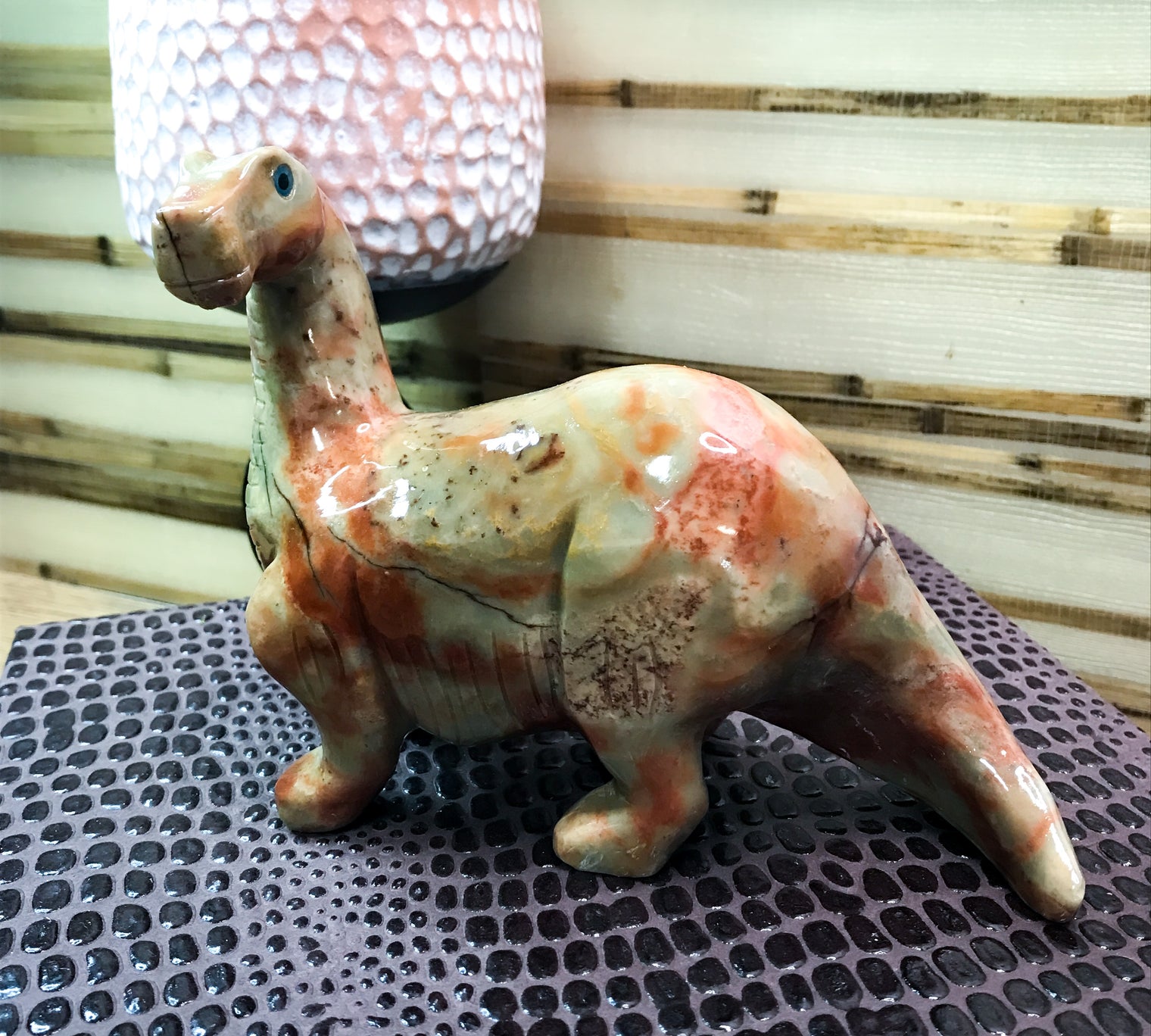 Rhyolite Carved Brachiosaurus for Recognizing Your Potential & Encourages You To Reach For Your Dreams