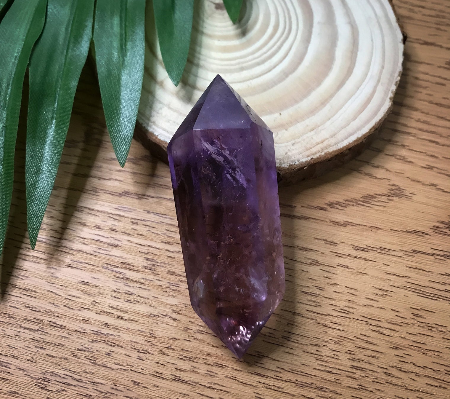 Double Terminated Amethyst Wand for Protection, Mood Swings & Spiritual Wisdom
