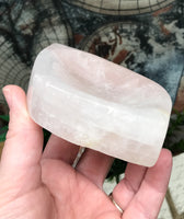 Rose Quartz Freeform Bowl for Relationships, Self Confidence & Self Love