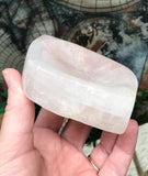 Rose Quartz Freeform Bowl for Relationships, Self Confidence & Self Love