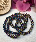 Titanium Aura Hematite Bracelet for Chakra Charging, Restores Balance & Promotes Positive Energy