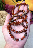 Red Jasper Gemstone Bracelet for Passion, Control & Breaks Bad Habits